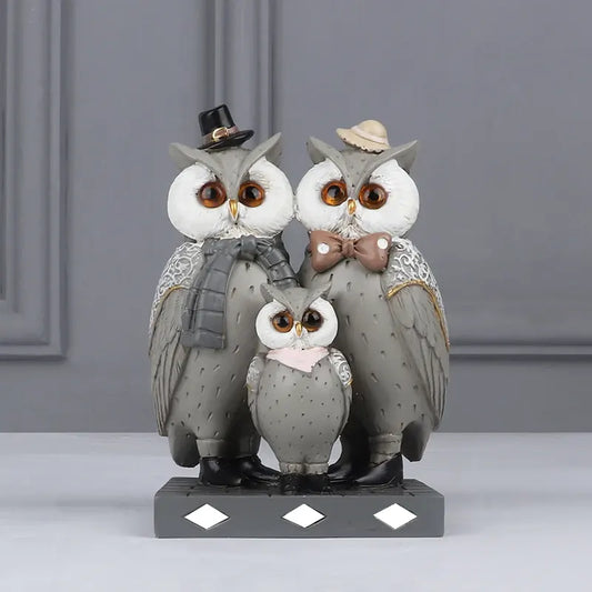 Resin Owl Statue Three Owls 1pcs price