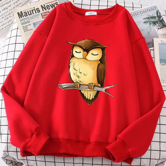 Red Owl Sweatshirt Red