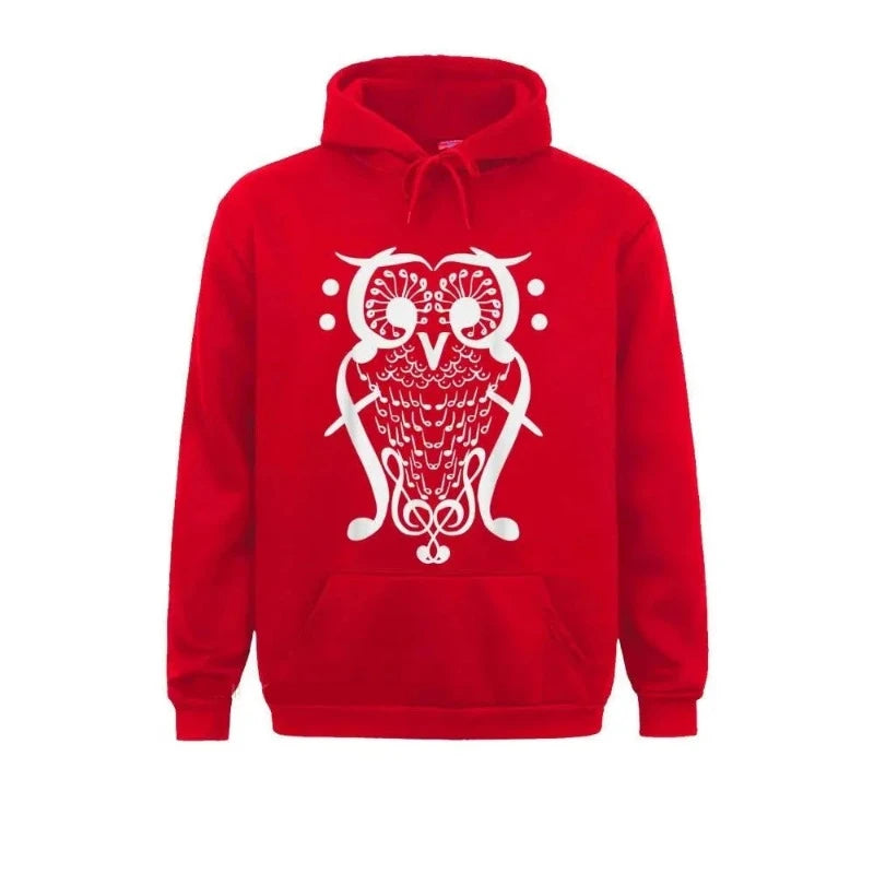 Red Owl Hoodie Red