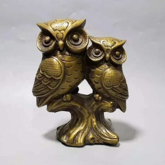 Brass Owl Statue Brass
