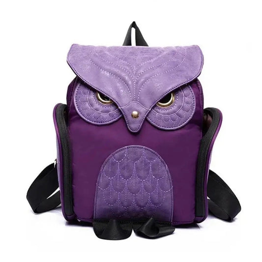 Purple Owl Backpack Purple