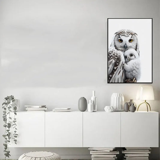 Owl Family Painting