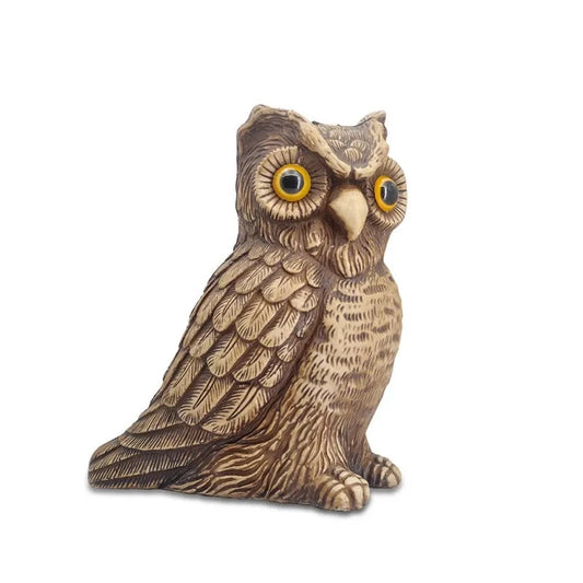 Realistic Owl Statue Brown 22x15x27CM