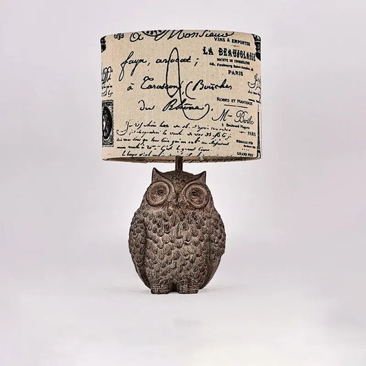 Vintage Owl Table Lamp