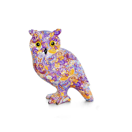 Big Owl Statue Purple