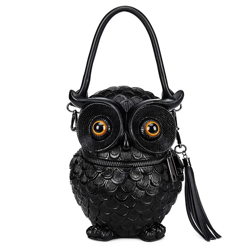 Owl Shaped Bag Black (20cm<Max Length<30cm)