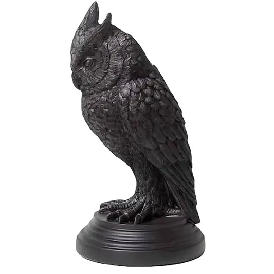 Antique Owl Statue Black