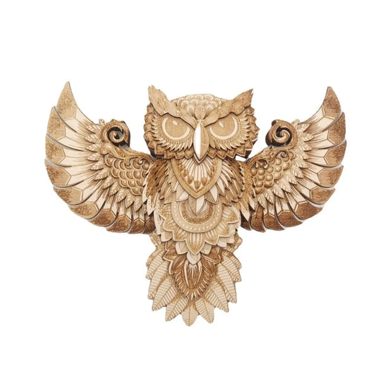 Cute Owl Statue Brown