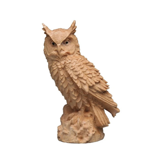Wooden Owl Statue Default Title