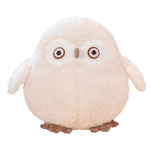 Stuffed White Owl Beige