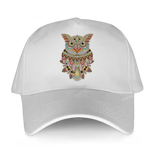 White Owl Hat white Adjustable