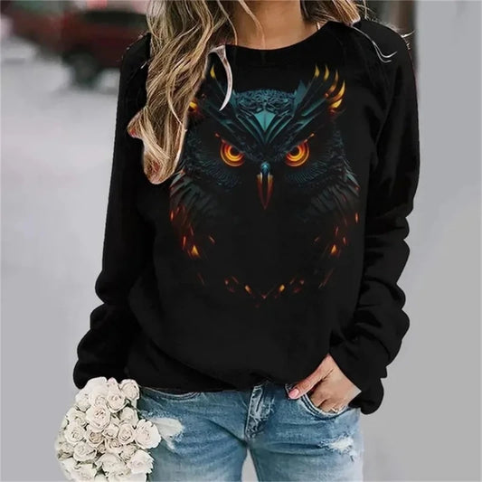 Black Owl Sweater Black CHINA